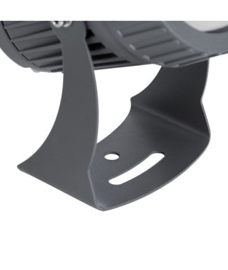 GLOBOSTAR® SPOTFENIA 90134 Αρχιτεκτονικό Σποτ Φωτισμου LED 10W 1150lm 5° DC 24V Αδιάβροχο IP65 Φυσικό Λευκό 4500K Dimmable  - Bridgelux COB Chip - Γκρι Ανθρακί - Μ7 x Π7 x Υ12cm - 3 Χρόνια Εγγύηση